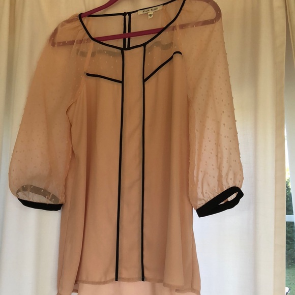 Peach and Black blouse - Picture 1 of 2